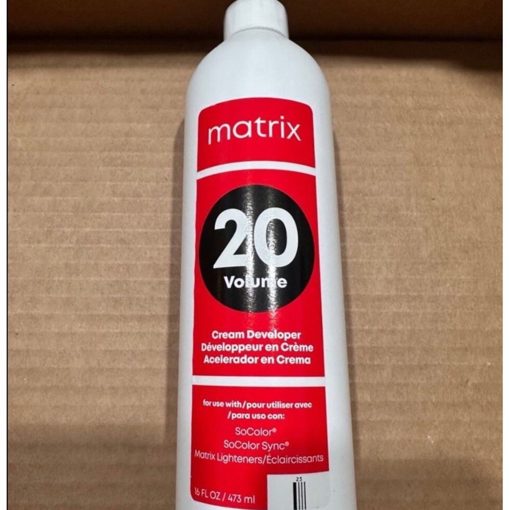 MATRIX 20 VOLUME CREAM DEVELOPER SOCOLOR SYNC‎ LIGHTENERS 16 FL OZ